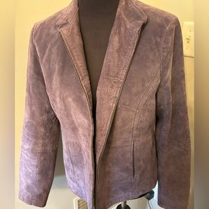 Y2K relativity Womens lavender suede jacket, large